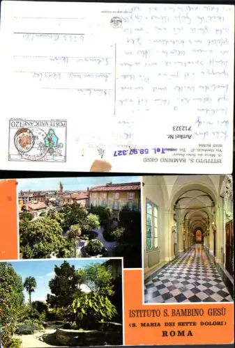 712323 Mehrbild AK Roma Rom Istituto S. Bambino Gesü S. Maria dei Sette Dolori Italy
