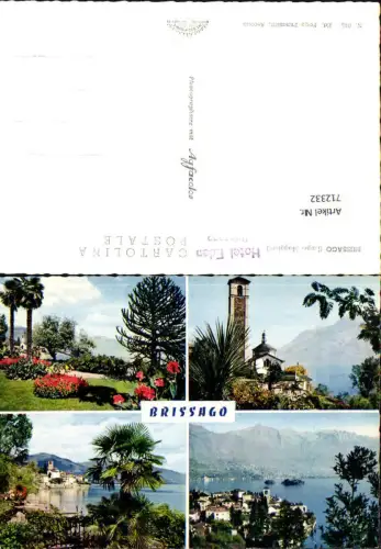712332 Mehrbild AK Brissago Lago Maggiore Ansichten Italy