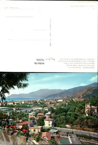 712335 Foto AK Bordighera Rivera dei fiori Panorama Costa Azzurra Italy