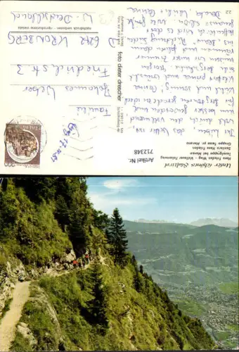 712348 Sentiero Hans Frieden Gruppo Tessa pr. Merano Meran Vellauer Felsenweg Texelgruppe Italy