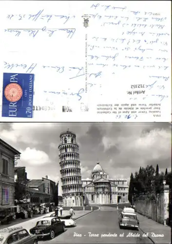 712352 Foto AK Pisa Torre pendente ed Abside del Doumo Schiefer Turm Dom VW Käfer Cabrio Auto Italy