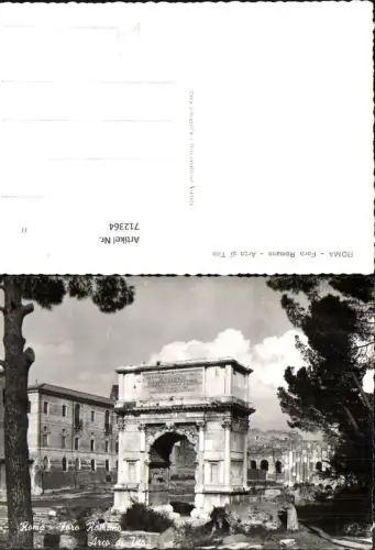 712364 Foto AK Roma Rom Foro Romano Arco di Tito Italy