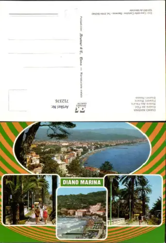 712376 Mehrbild AK Diano Marina Riviera dei Fiori Strand Küste Italy