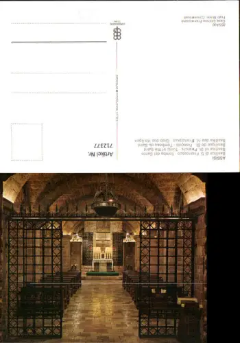 712377 Assisi Basilica di S. Francesco Tomba del Santo Basilika Grab d. Heiligen Italy