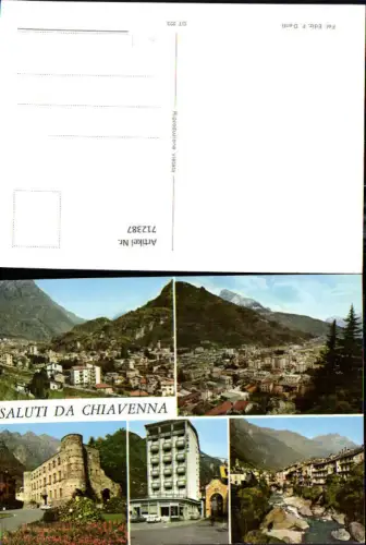712387 Mehrbild AK Saluti da Chiavenna Italy