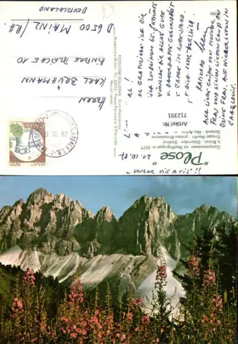 712391 Gampenwiesen mit Reuffngruppe b. Brixen Dolomiten Südtirol Gruppo Reuffn Bressanone Dolomiti Italy