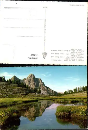 712399 Foto AK Dolomiti Alpe di Fanes Lago Verde e Furcia di Ferro Fanes-Alpe Italy