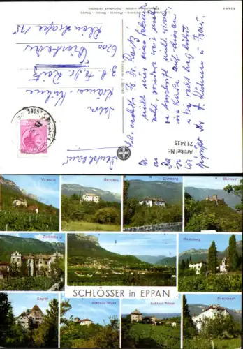712415 Mehrbild AK Schlösser in Eppan Valentin Gandegg Eichberg Paschbach Englar Reinsberg Italy