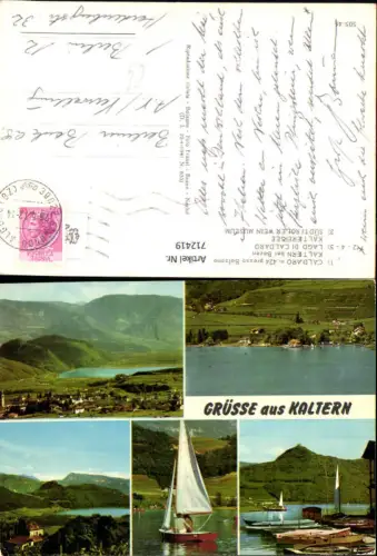 712419 Mehrbild AK Caldaro presso Bolzano Kaltern b. Bozen Lago di Caldaro Kalterersee Italy