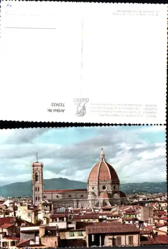 712422 Foto AK Firenze Florenz La Catttedrale da Palazzo Vecchio Kathedrale Italy