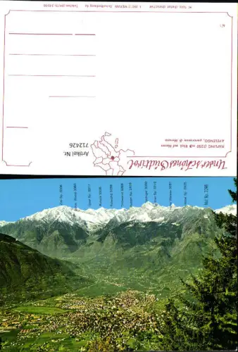 712426 Hafling Blick auf Meran Avelengo panorama di Merano Südtirol Italy