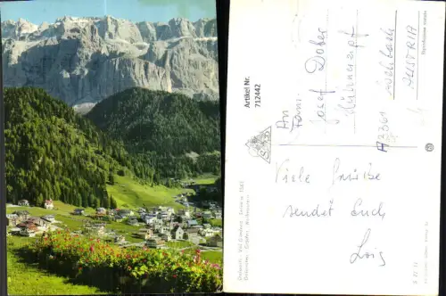 712442 Dolomiti Val Gardena Selva Dolmiten Gröden Wolkenstein Italy