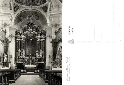 712444 Foto AK Dobbiaco Toblach Interno Chiesa Parrocchiale Kirche Inneres Italy