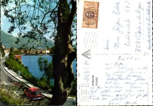 712455 Foto AK Lago di Garda Riva Gardasee Küste Auto Italy