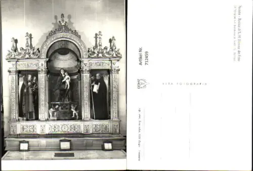 712459 Foto AK Venezia Venedig Basilica di S. M. Gloriosa dei Frari La Vergine col bambino e Santi Altar Italy