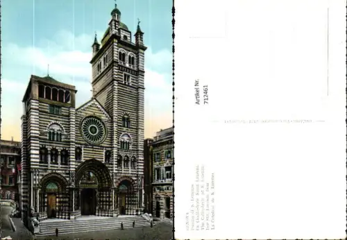 712461 Foto AK Genova Genua Duomo di S. Lorenzo Cathedrale Sankt Lorenzo Dom Italy
