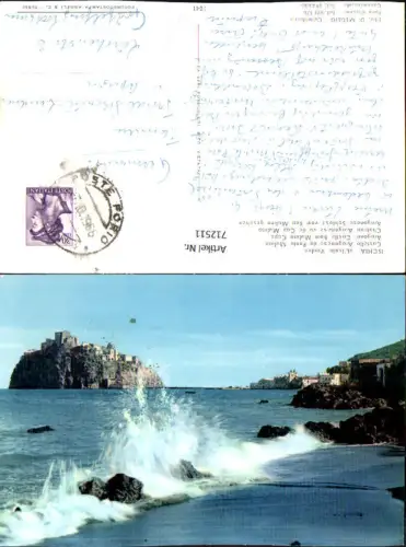 712511 Ischia l Isola Verde Castello Aragonese da Punta Mulino Schloss Aragonese v. Kap Mulino Italy