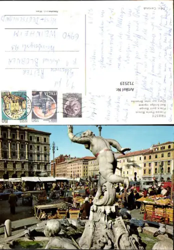 712519 Trieste Piazza Ponte Rosso Platz zur roter Brücke Italy