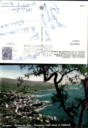 712577 Foto AK Riviera dei Fiori Sanremo Panorama Olivengarten v. Coldirodi Italy