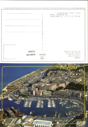 712642 Luftbild Palermo Blick auf Hafen La Cala del Porto