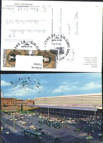712648 Roma Rom Stazione Termini Bahnhof Terminal Straßenbahn Parkplatz Italy