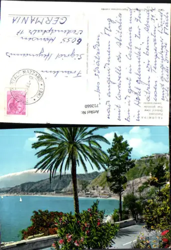 712660 Taormina Panorama Palme Italy