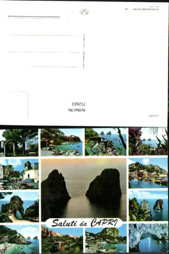 712663 Mehrbild AK Saluti da Capri Italy