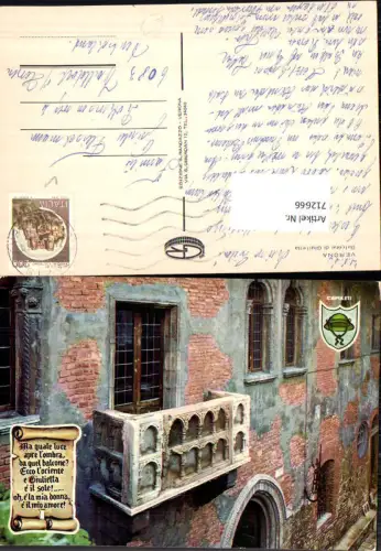 712666 Verona Balcone di Giulietta Romeo Julia Balkon Italy