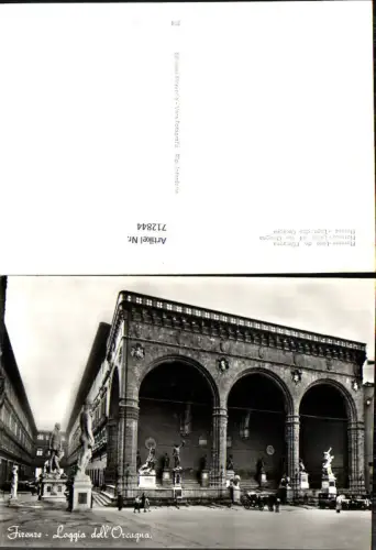 712844 Foto AK Firenze Florenz Loggia dell Orcagna Statue Italy
