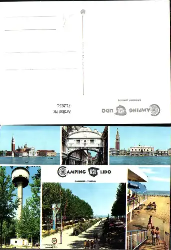 712851 Mehrbild AK Cavallino Venezia Venedig Camping NSU Lido Italy
