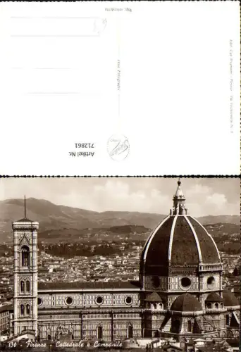 712861 Foto AK Firenze Florenz Cattedrale e Companile Kathedrale Italy