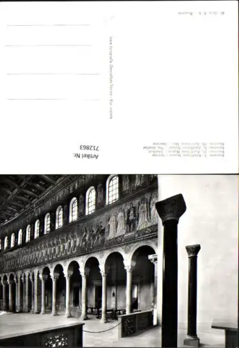 712863 Foto AK Ravenna S. Apollinare Nouvo Interno Kirche Hl. Apolinare Neu Inneres Italy