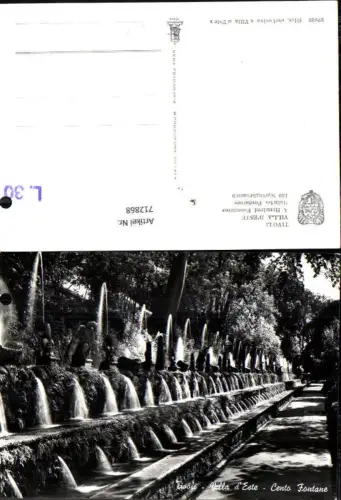 712868 Foto AK Tivoli Villa d Este Cento Fontana Brunnen Italy