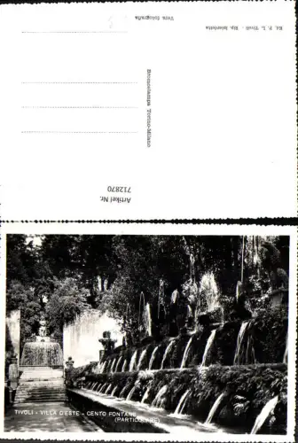 712870 Foto AK Tivoli Villa d Este Cento Fontane Particolare Springbrunnen Brunnen Italy