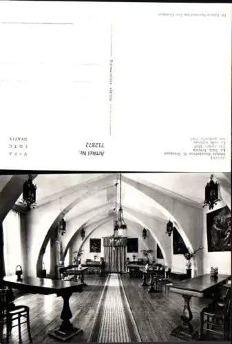 712872 Foto AK Assisi Istituto Benedettine S. Giuseppe La Sala Gotica Gotischer Saal Interieur Italy