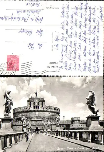712880 Foto AK Roma Rom Ponte e Castel Sant Angelo Italy