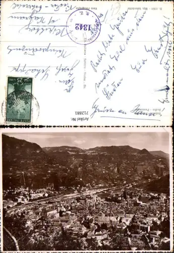 712881 Foto AK Bolzano Panorama Bozen Stempel Österreichische Zensur 1342 Italy