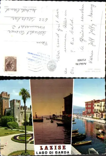 712900 Mehrbild AK Lac de Garda Lazise Gardasee Italy