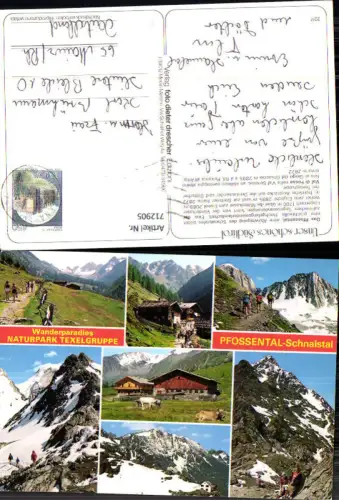 712905 Mehrbild AK Schnals Texelgruppe Pfossental Schnalstal Val di Fossa Val Senales
