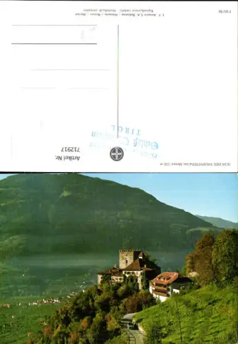 712917 Foto AK Schloss Thurnstein b. Meran Merano Italy