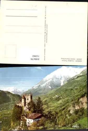 712942 Foto AK Merano Castello Fontana Meran Schloss Brunnenburg Italy