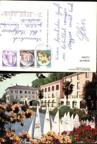 712943 Belgirate Lago Maggiore Hotel Villa Garlotta Segelboote Italy