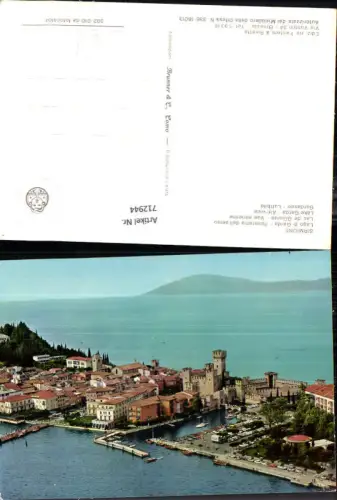 712944 Luftbild Sirmione Lago di Garda Panorama dall aereo Gardasee Italy