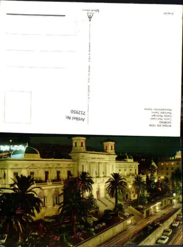 712950 Riviera dei Fiori Sanremo Casino Municipale Nachtansicht Italy