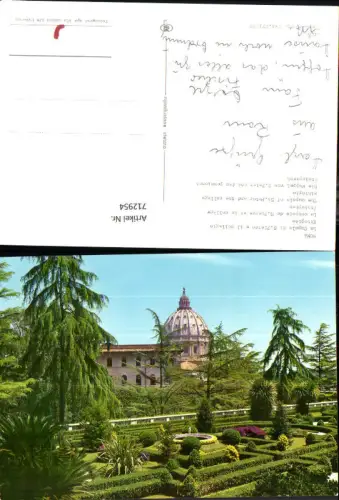 712954 Roma Rom La Cupola di S. Pietro e il collegio Etiopico Kuppel St Peter Petersdom Vatican Italy