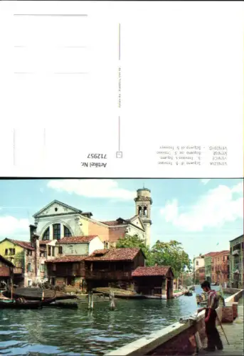 712957 Venezia Venedig Squero di S. Trovaso Maler Künstler Malen Italy