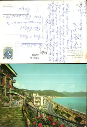 712966 Laigueglia Panorama da ponente Ansicht von Westen Italy