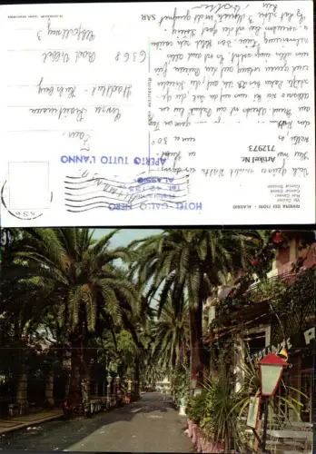 712973 Riviera dei Fiori Alassio Via Cavour Cavour Strasse Palmen Italy