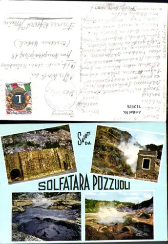 712976 Mehrbild AK Solfatara Pozzuoli Warme Quelle Napoli Neapel Italy