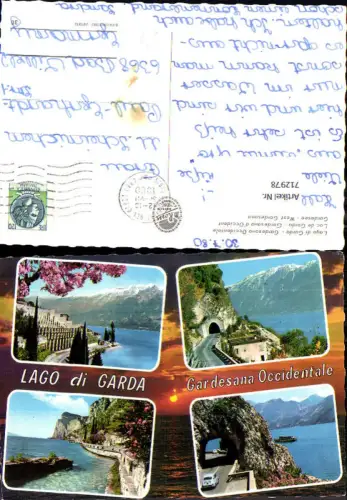 712978 Mehrbild AK Lago di Grada Gardesana Occidentale Gardasee Westliche Gardestrasse Italy